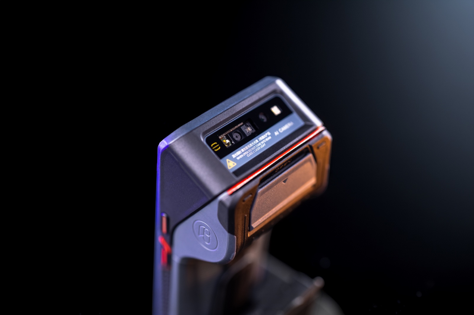 Close-up of the LibraryPro 2D barcode scanner window